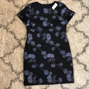 NWT Banana Republic Navy Jacquard Dress